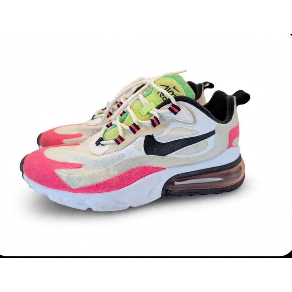Nike Air Max 270 React Hyper Pink Womens Size 7 Running Shoes Sneakers